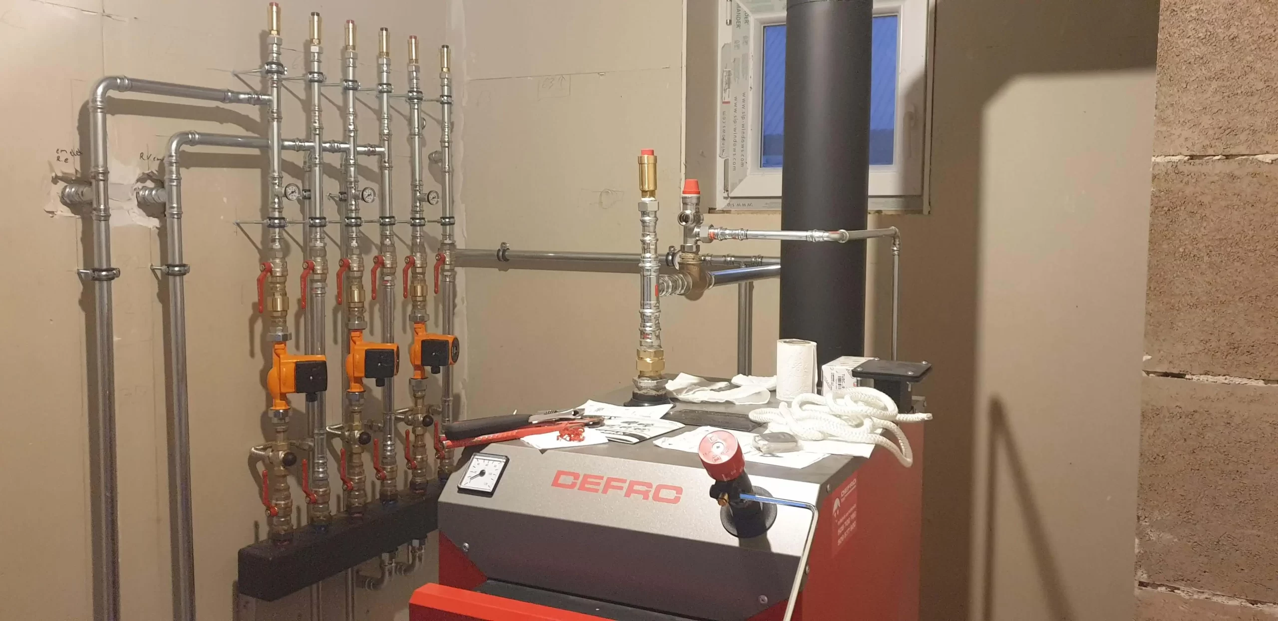 Vegyes tüzelésű kazánház